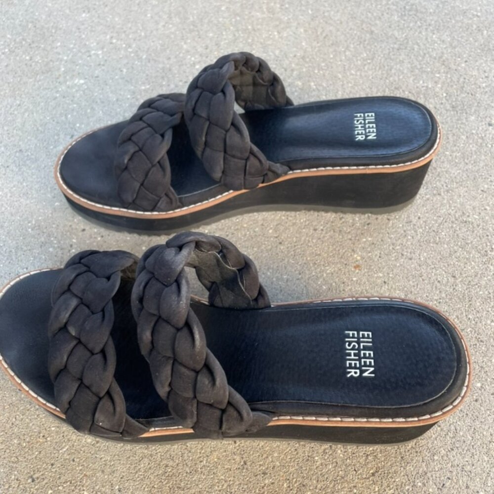 Braided Cloth Wedge Sandals
